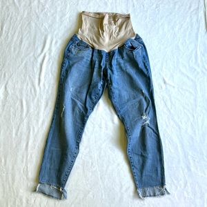 Indigo Blue Maternity Ankle Jeans